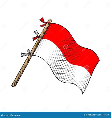 Vector of Indonesia Flag stock vector. Illustration of asia - 317226533