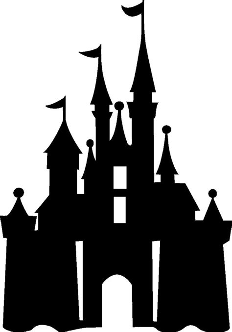 View full size Castle Clipart Minnie Mouse - Disney Castle Silhouette Png Transparent Png and ...