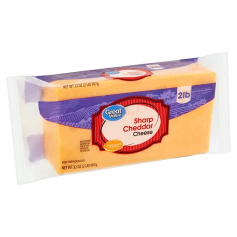 Great Value Sharp Cheddar Cheese 32 Oz