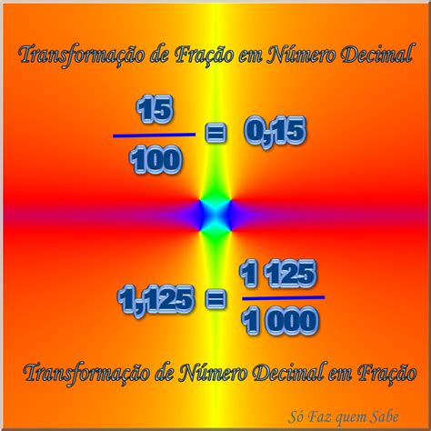 Como Transformar Numeral Decimal Em Fra O Decimal E Vice Versa S