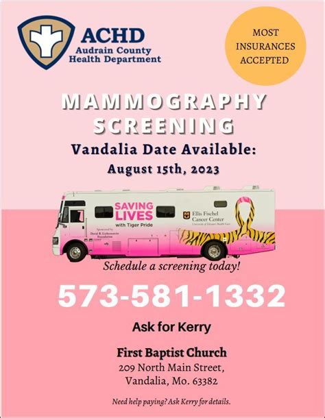 Mammogram Screening City Of Vandalia