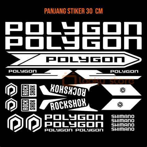 Jual Stiker Sepeda Polygon Sticker Frame Polygon Roadbike Mtb Shopee