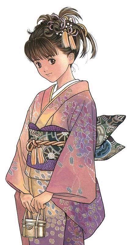 kimono girl anime Desenhos fantásticos Manga anime Desenho