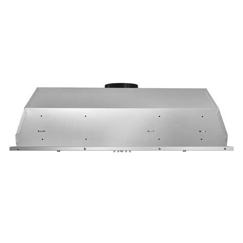 36″ Stainless Steel Insert Range Hood with Push Button Controls and