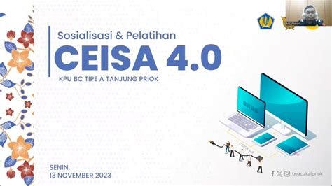 Sosialisasi Dan Pelatihan CEISA 4 0 Sesi 1 YouTube