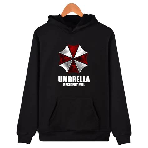 Resident Evil Alice Hooded Thick Winter Hoodie Men Classic Horror