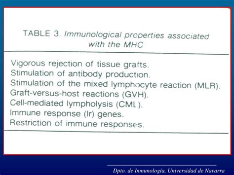 Ppt Dpto De Inmunología Universidad De Navarra Powerpoint