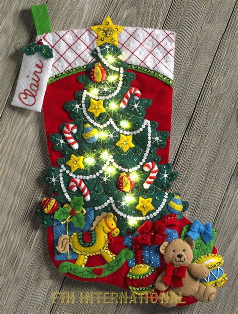 Bucilla Christmas Tree Surprise 18 Felt Stocking Kit 86710 Real