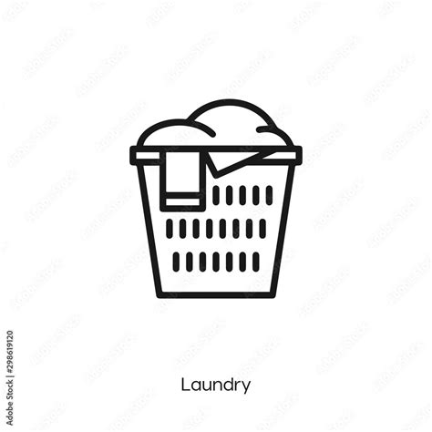 laundry icon. laundry vector symbol. Linear style sign for mobile ...