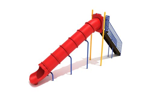 8 Foot Straight Tube Slide - PlaygroundEquipment.com