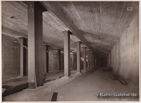 Bau des Nord Süd Tunnel der S Bahn Berlin