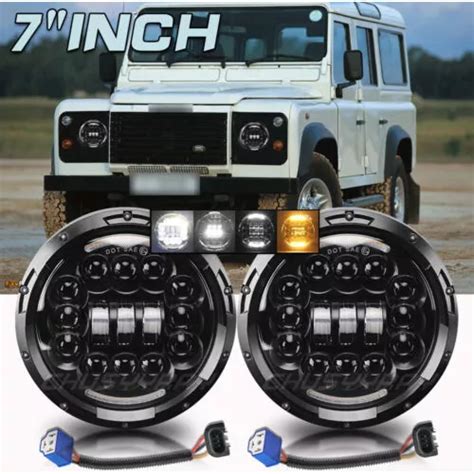 Conjunto De Faros Led Para Land Rover Defender 110 90 Rover Meses Sin