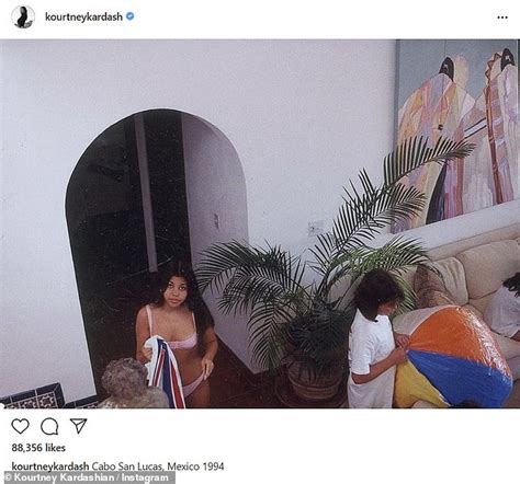 Kourtney Kardashian Gets Nostalgic For Travel As She Posts Throwback In Pink Bikini From 1994