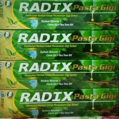 Jual Radix Pasta Gigi Herbal Shopee Indonesia