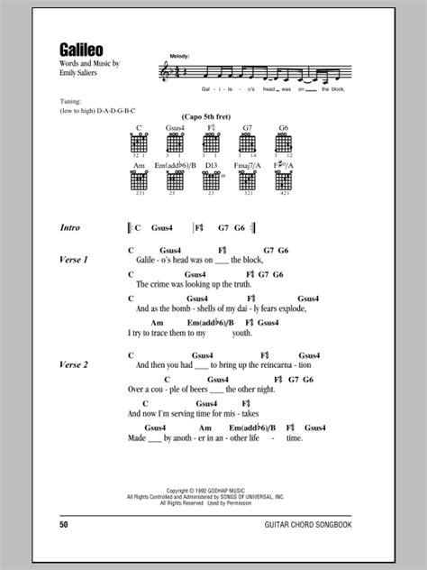 Galileo by Indigo Girls - Guitar Chords/Lyrics - Guitar Instructor