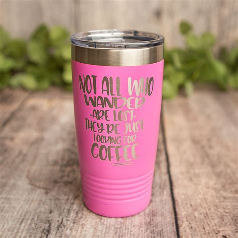 Looking For Coffee Engraved Stainless Steel Coffee Tumbler Insulated