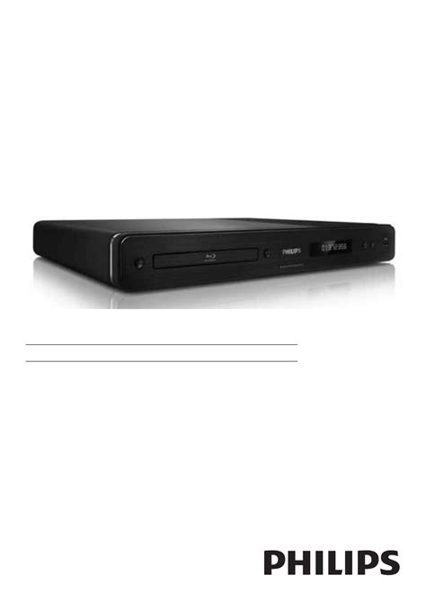 Manual Philips BDP9100 Blu-ray Player