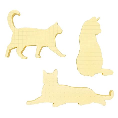 Notas Adhesivas Con Forma De Gatos