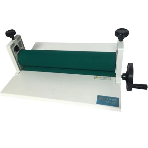 Qh 14 Manual Cold Laminating Machine Small Household Silicone Roller