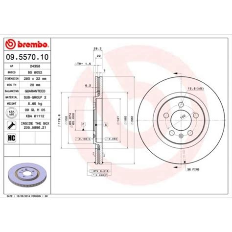 BREMBO Satz Bremsen Bremsscheiben belüftet vorne Bremsbeläge für VW