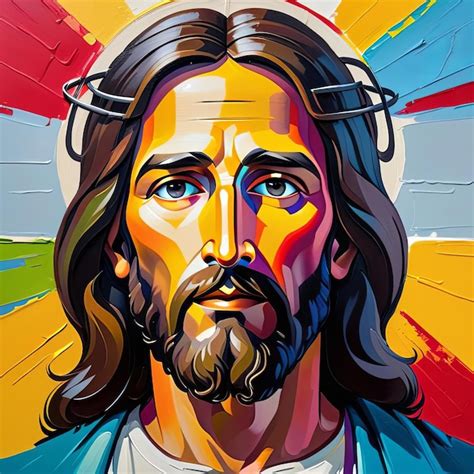 Premium Photo Oil Painting Of Portrait Of Jesus Christ