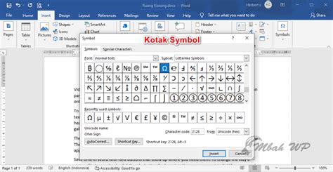 Cara Menyisipkan Simbol Di Microsoft Word