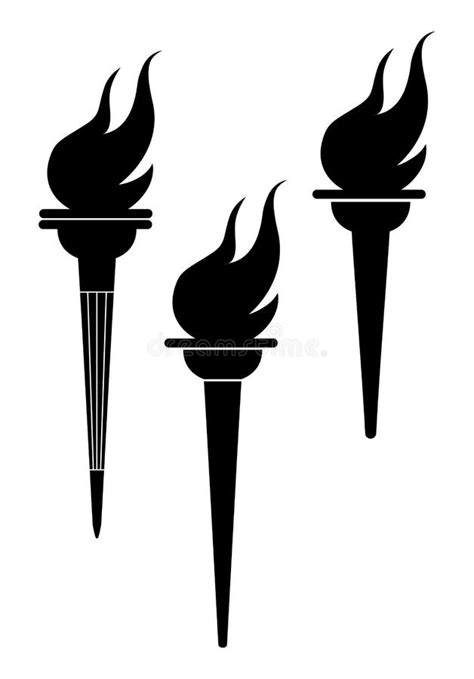 Olympic Flame Stock Vector Illustration Of Light Vector