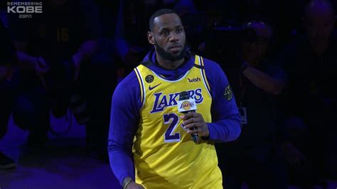 Lebron James And The Lakers Honor Kobe Bryant In Emotional Pregame