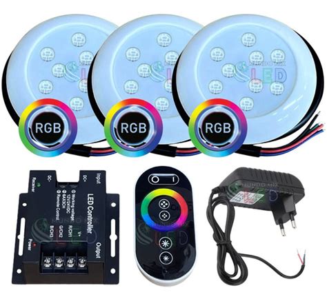 Kit Led Piscina Controle Leds Rgb Fonte V Mercadolivre