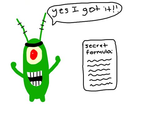 Plankton Finally Steals The Secret Formula Drawception