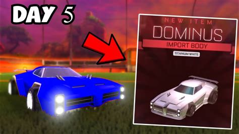 Nothing To White Dominus In 30 Days Day 5 Rocket League YouTube