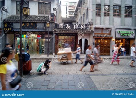 Changsha China: Taiping Street Landscape Editorial Stock Image - Image ...