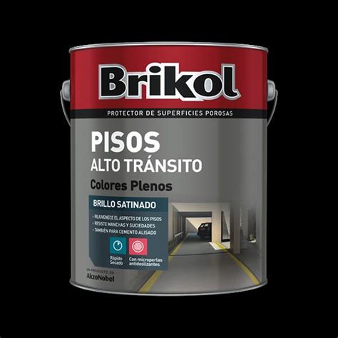 Brikol Pisos Alto Transito Negro 1 Litro Pinturerias Sagitario