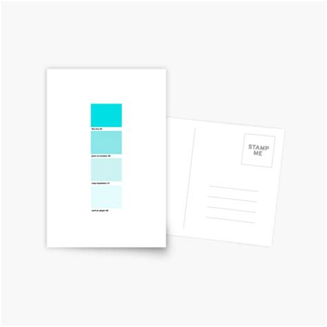 Fine Line Pantone Paint Swatch Harry Styles Postcard By Sophiamgos