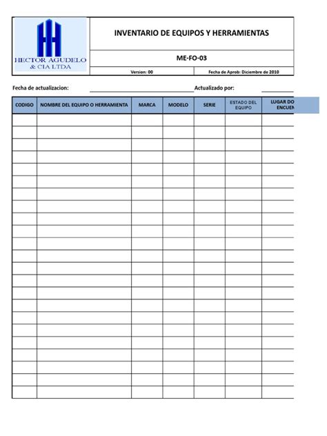 Formato De Inventario Para Imprimir Gratis Paraimprimirgratiscom Images