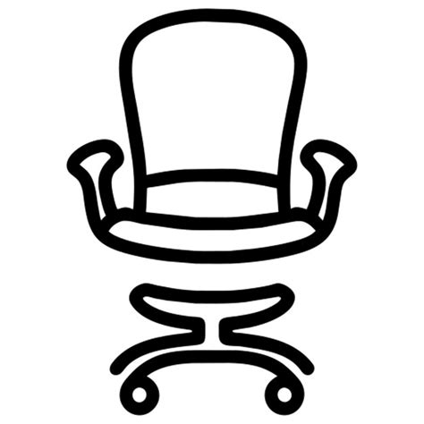 Contorno Del Icono De La Silla Vector Premium