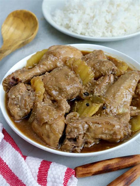 filipino chicken adobo  potatoes kawaling pinoy