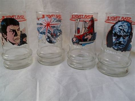 Taco Bell Collector Glasses Star Trek Complete Set 1984