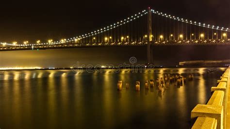 The Bay Bridge at Night stock photo. Image of transportation - 23212732