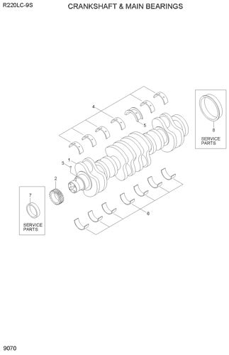 R Lc S Crankshaft Main Bearings Epc Hyundai Hce Online