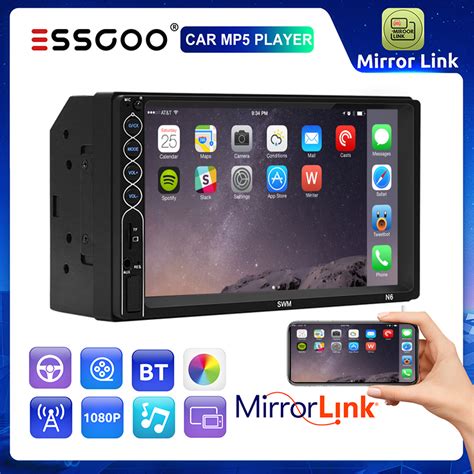 Essgoo Double Din Car Player Polegadas Tela Touch Screen Mp