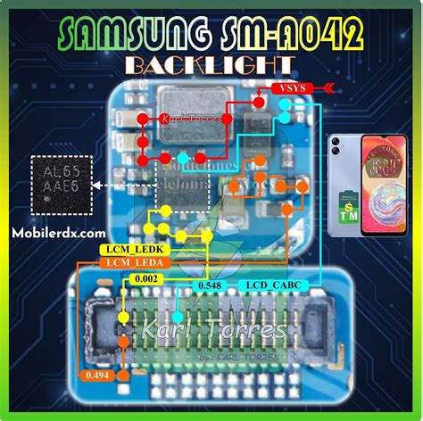 Samsung Galaxy A04e Sm A042f Backlight Ways Repair Display Light