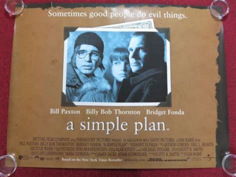 A Simple Plan Uk Quad X Rolled Poster Bill Paxton B B