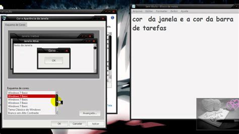 Como Colocar Temas E Mudar Cor Da Barra De Tarefas Do Windows 7 Starter Home Basic Youtube