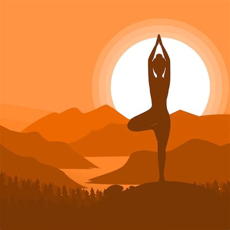 Yoga M Ditation Sports Gymnastique Fitness Relaxation Illustration