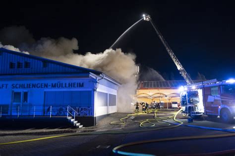 Großbrand in Winzergenossenschaft Schliengen Müllheim