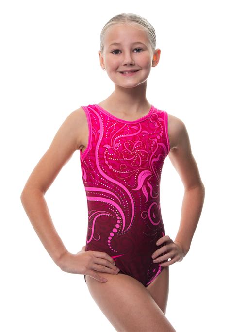 Serenity Pink Sleeveless Recreational Tank Girls Gymnastics Leotard