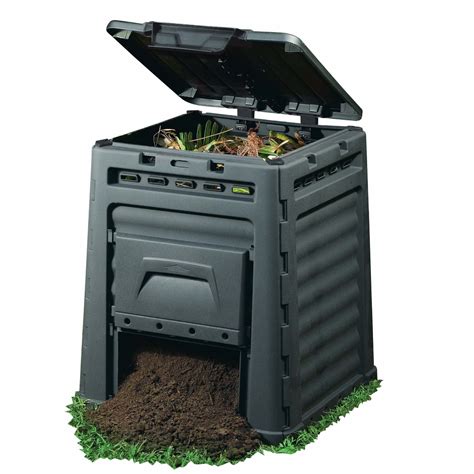 Compostor Gradina Eco Plastic 320 L Negru