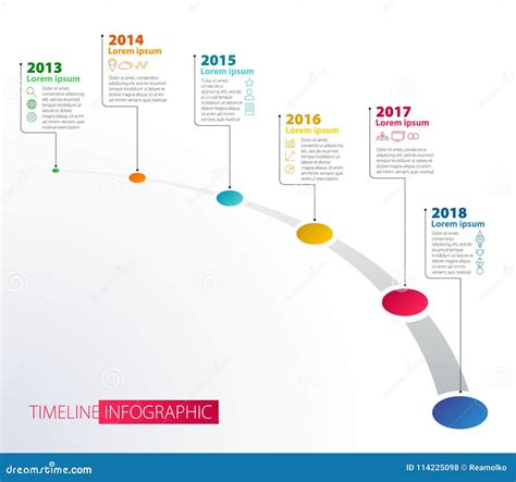 时间安排infographic设计模板 向量例证 插画 包括有 信息 例证 连接数 步骤 图形 114225098