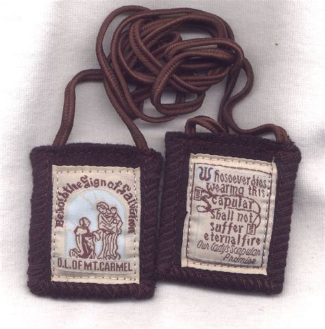 Deluxe Washable Brown Scapular With Leaflets Package Of 10